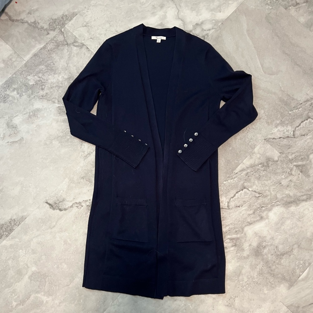 Navy Cardigan Sweater